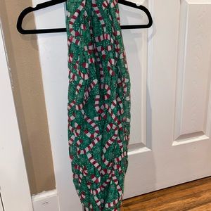 Candy Cane infinity scarf.